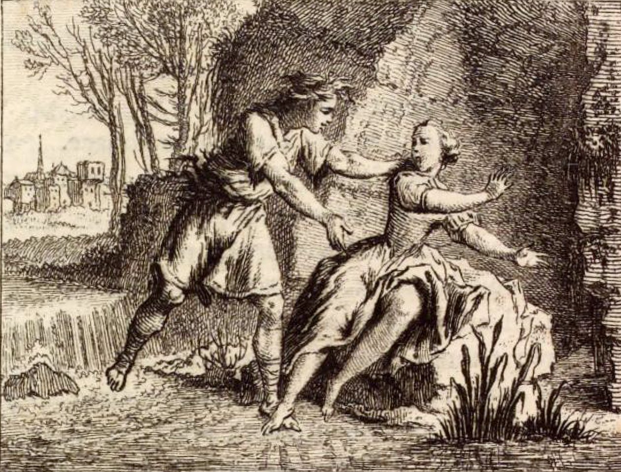 Floden Scamandre av Charles Nicolas Cochin