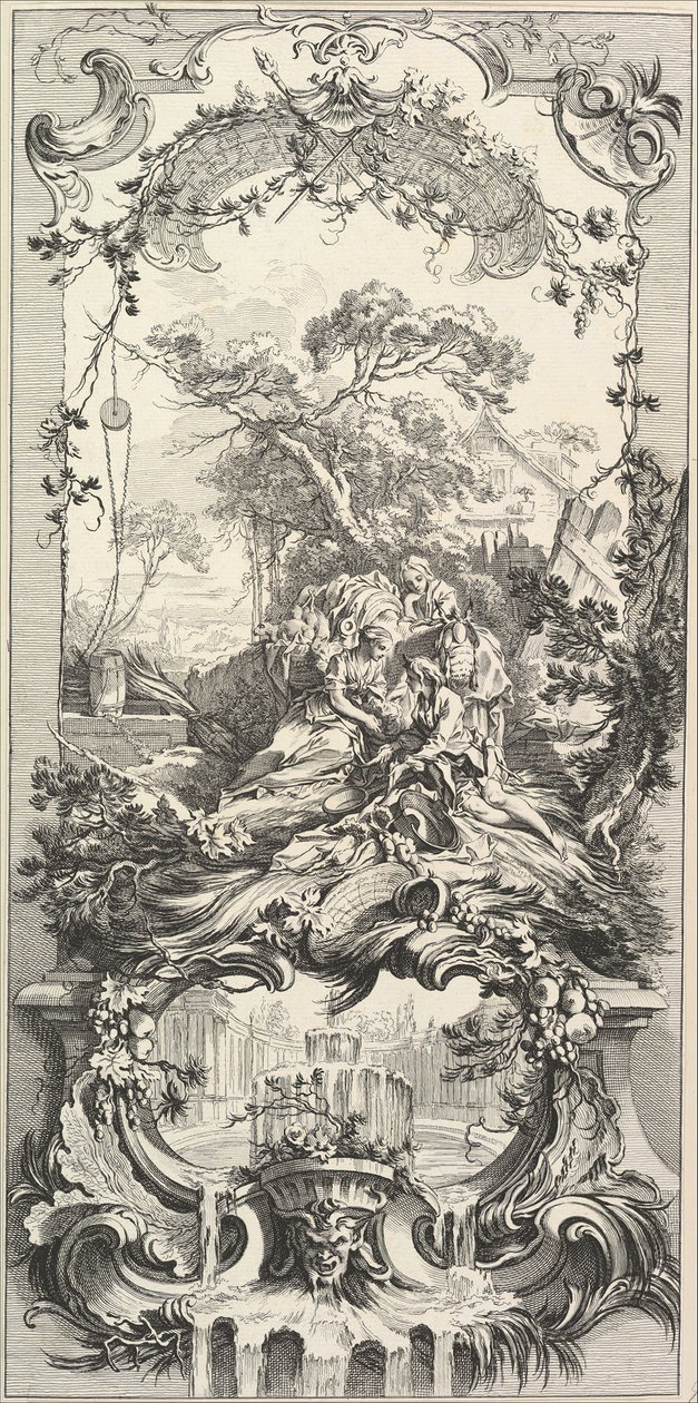 Triomphe de Pomone Triumf av Pomona, 1700-talet. av Charles Nicolas Cochin