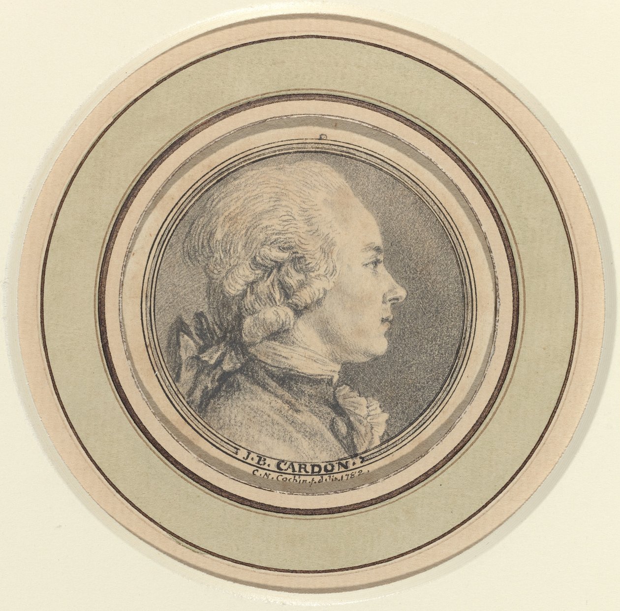 J.B. Cardon av Charles Nicolas Cochin II