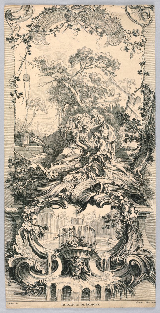 Triumf av Pomona av Charles-Nicolas Cochin the younger