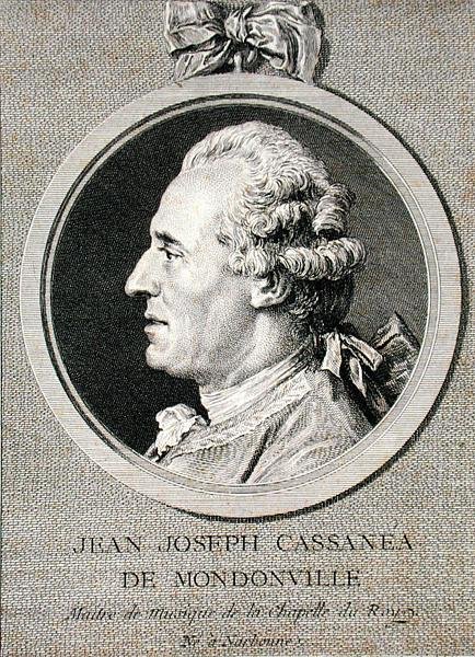 Jean Joseph Cassanea de Mondonville (1711-72) graverad av Augustin de Saint-Aubin (1736-1807) 1768 (gravyr) av Charles Nicolas II (after) Cochin