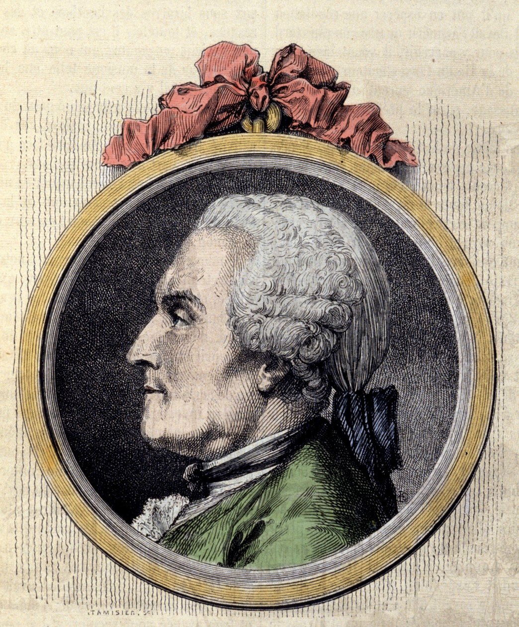 Porträtt av Charles Marie La Condamine, fransk matematiker och naturforskare av Charles Nicolas II Cochin