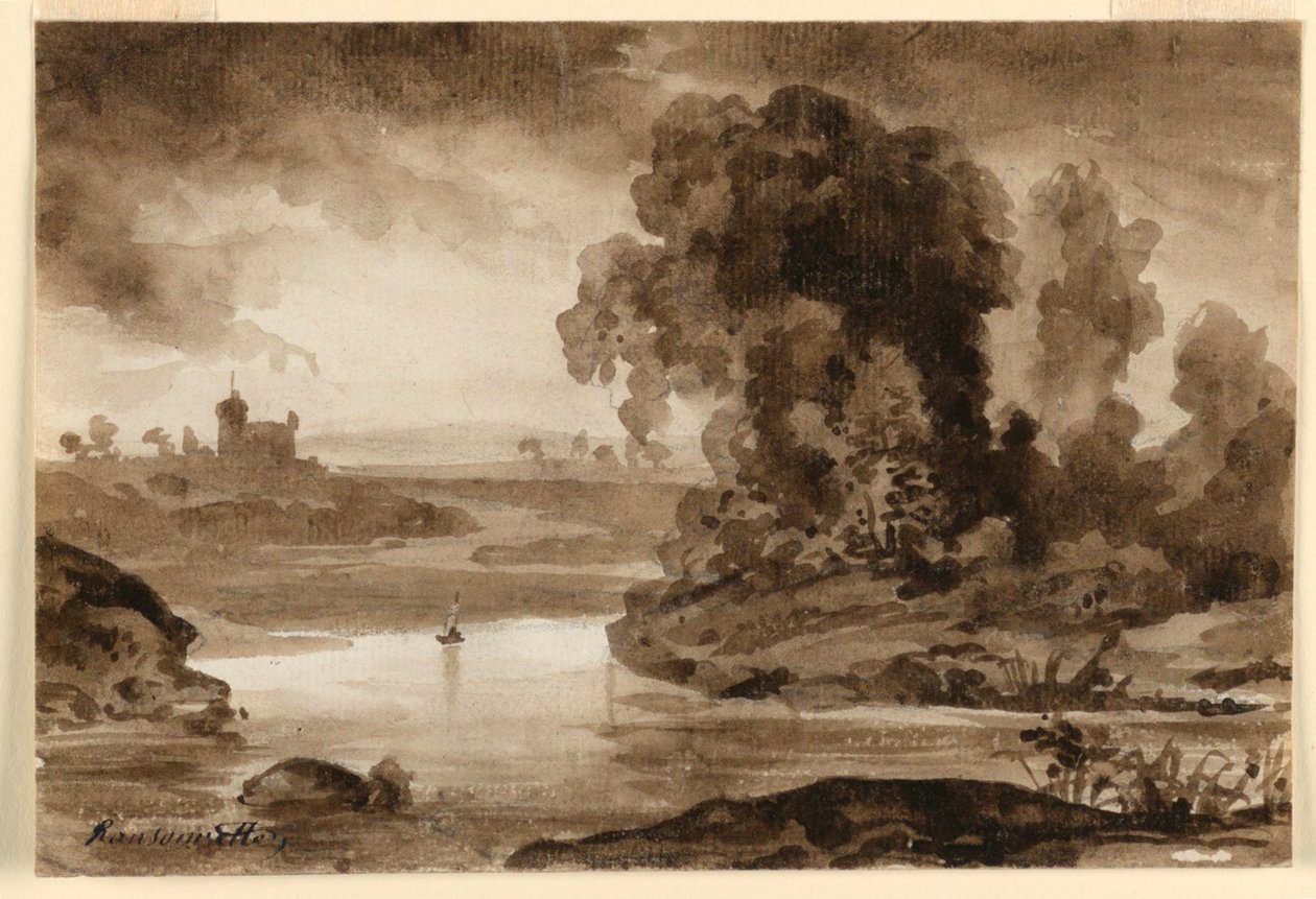 Ett landskap av Charles Nicolas Ransonnette