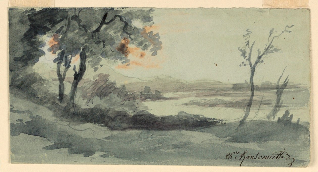 Seines stränder av Charles Nicolas Ransonnette