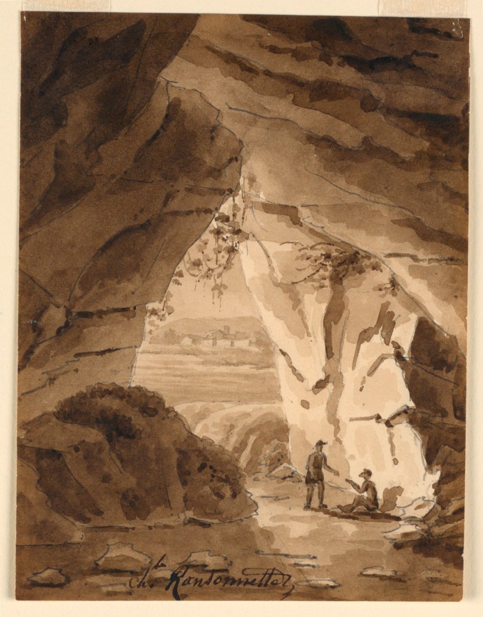 I en grotta av Charles Nicolas Ransonnette