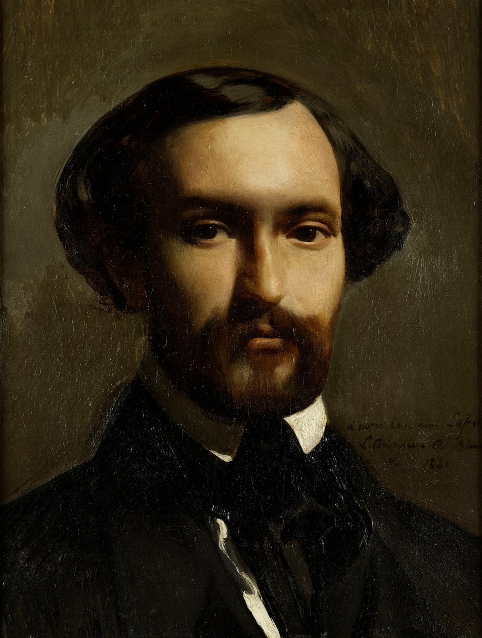 Porträtt av kompositören Charles Gounod 1818-1893, 1841. av Charles Octave Blanchard