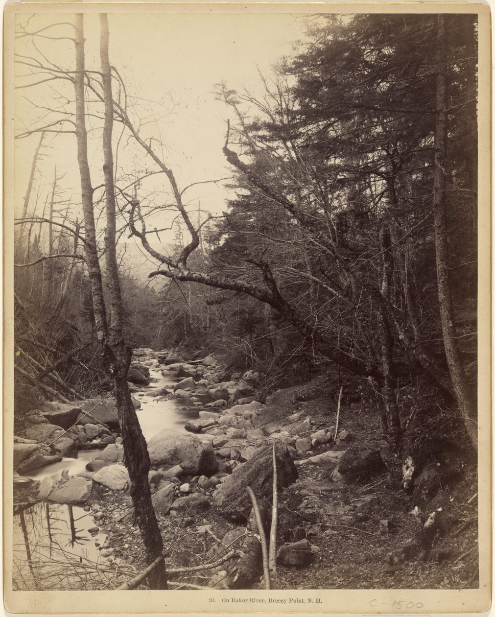 På Baker River, Breezy Point, N.H. av Charles P. Hibbard