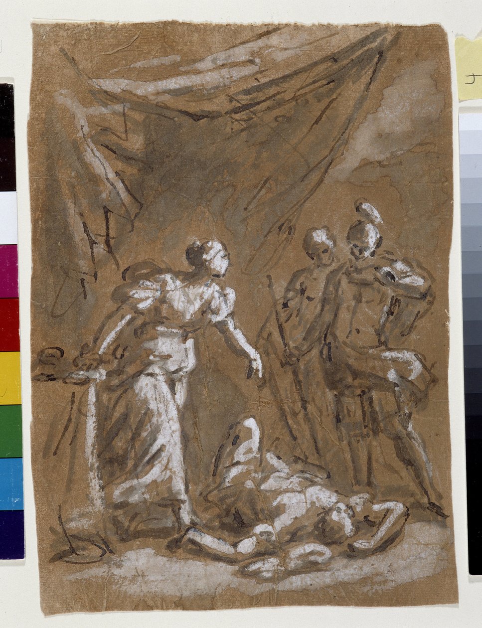 Judith och Holopherne (teckning) av Charles Parrocel