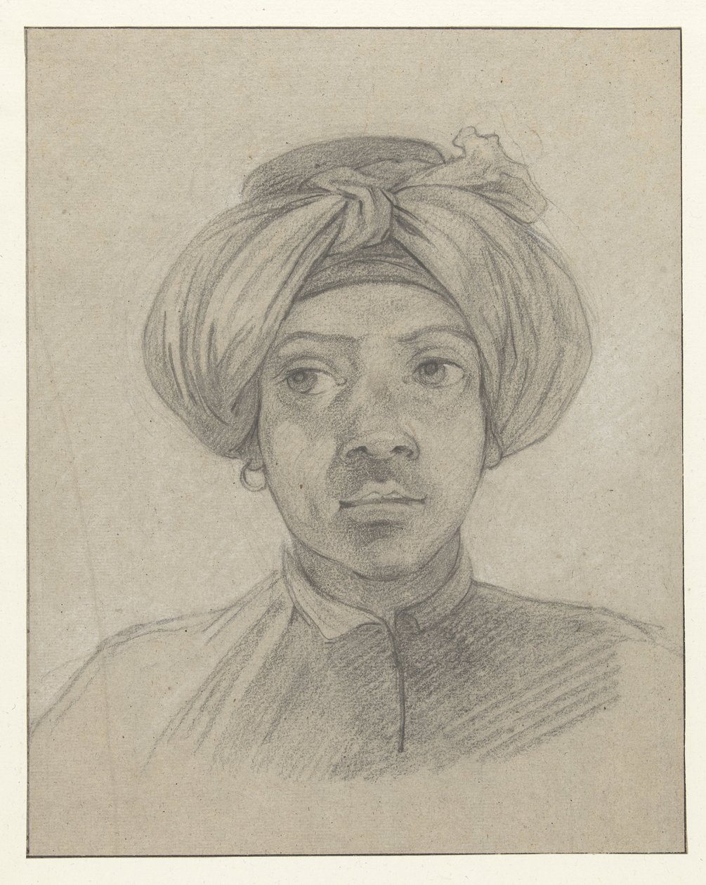 Huvudstudie av en mamluk av Charles Parrocel