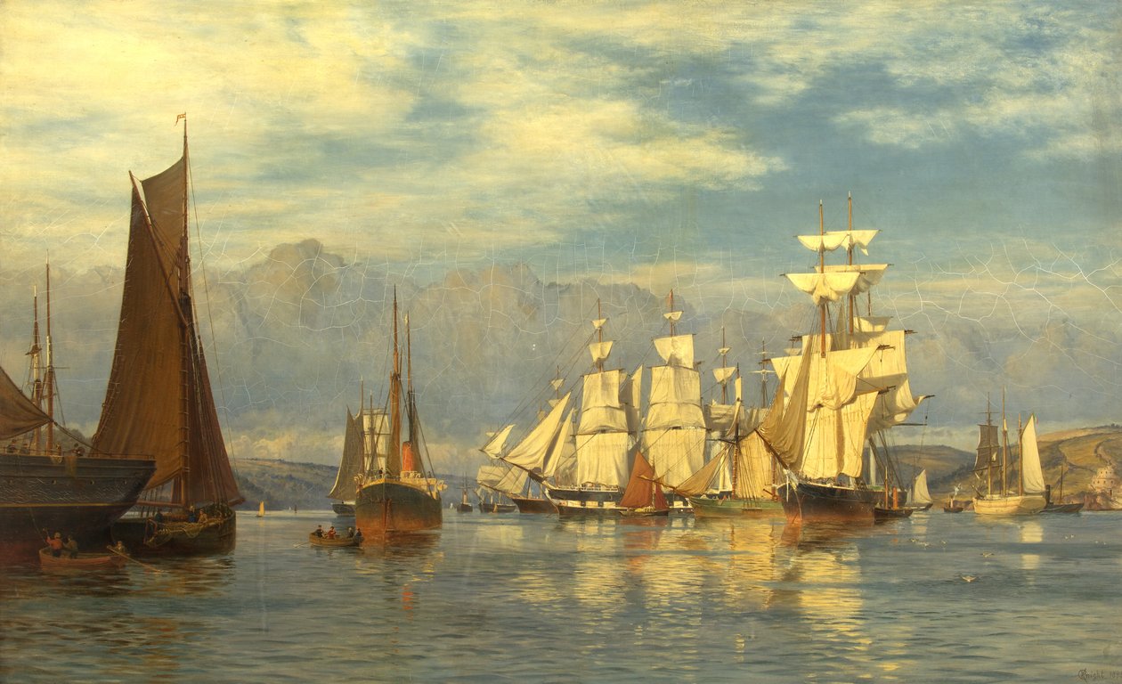 Falmouth hamn av Charles Parsons Knight