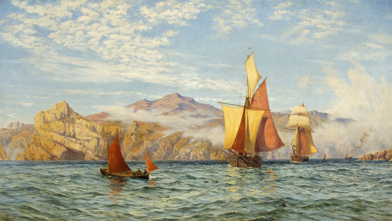 Ramsey Island, utanför Pembrokeshire av Charles Parsons Knight