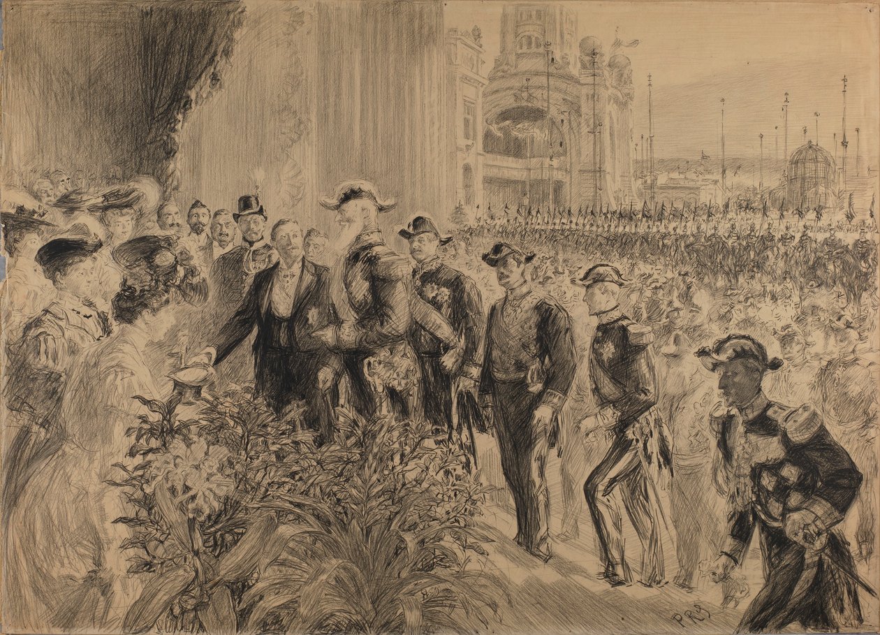 Invigning av den internationella utställningen i Liege 1905 av Charles Paul Renouard