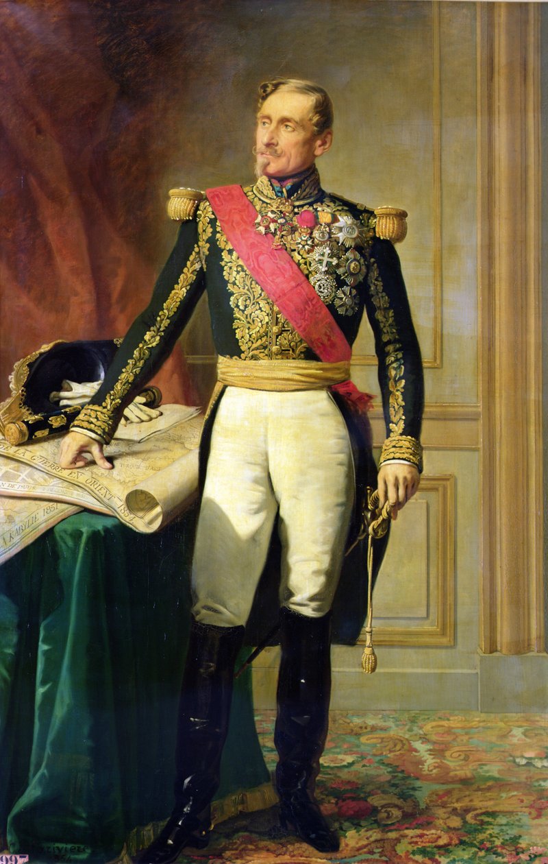Den franske marskalken Armand Jacques Achille Leroy de Saint Arnaud (1796-1854) av Charles Philippe Lariviere