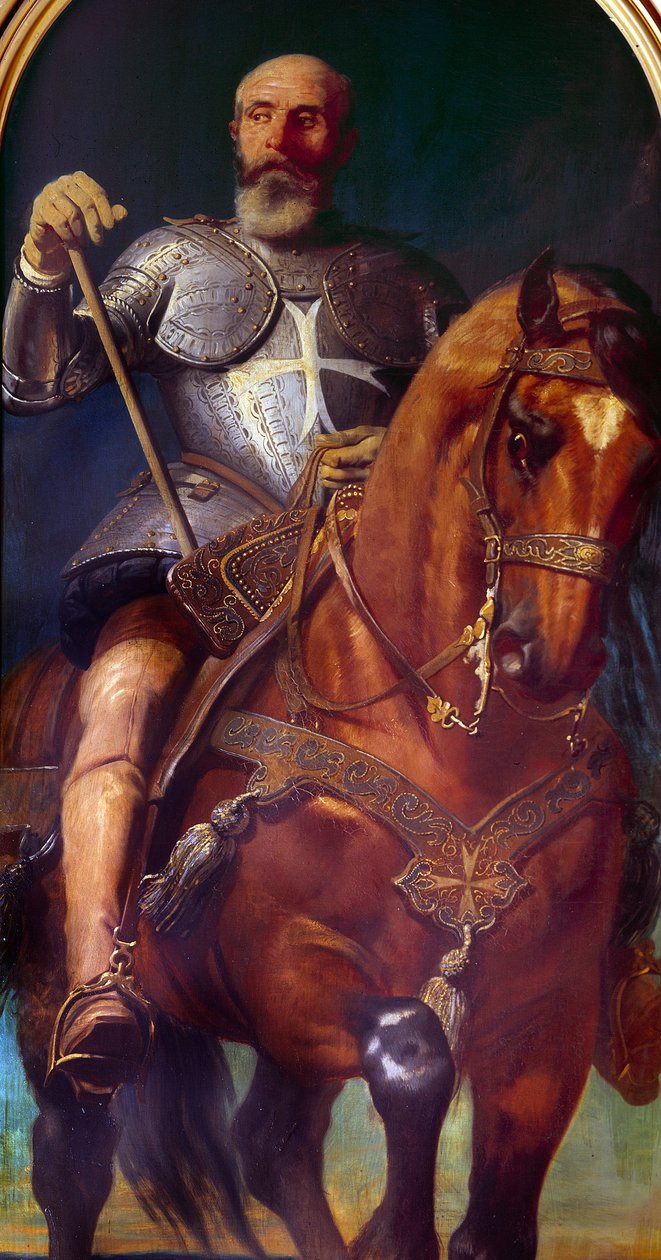 Stormästare Johannes av Valletta (1496-1568) (olja på duk) av Charles Philippe Lariviere