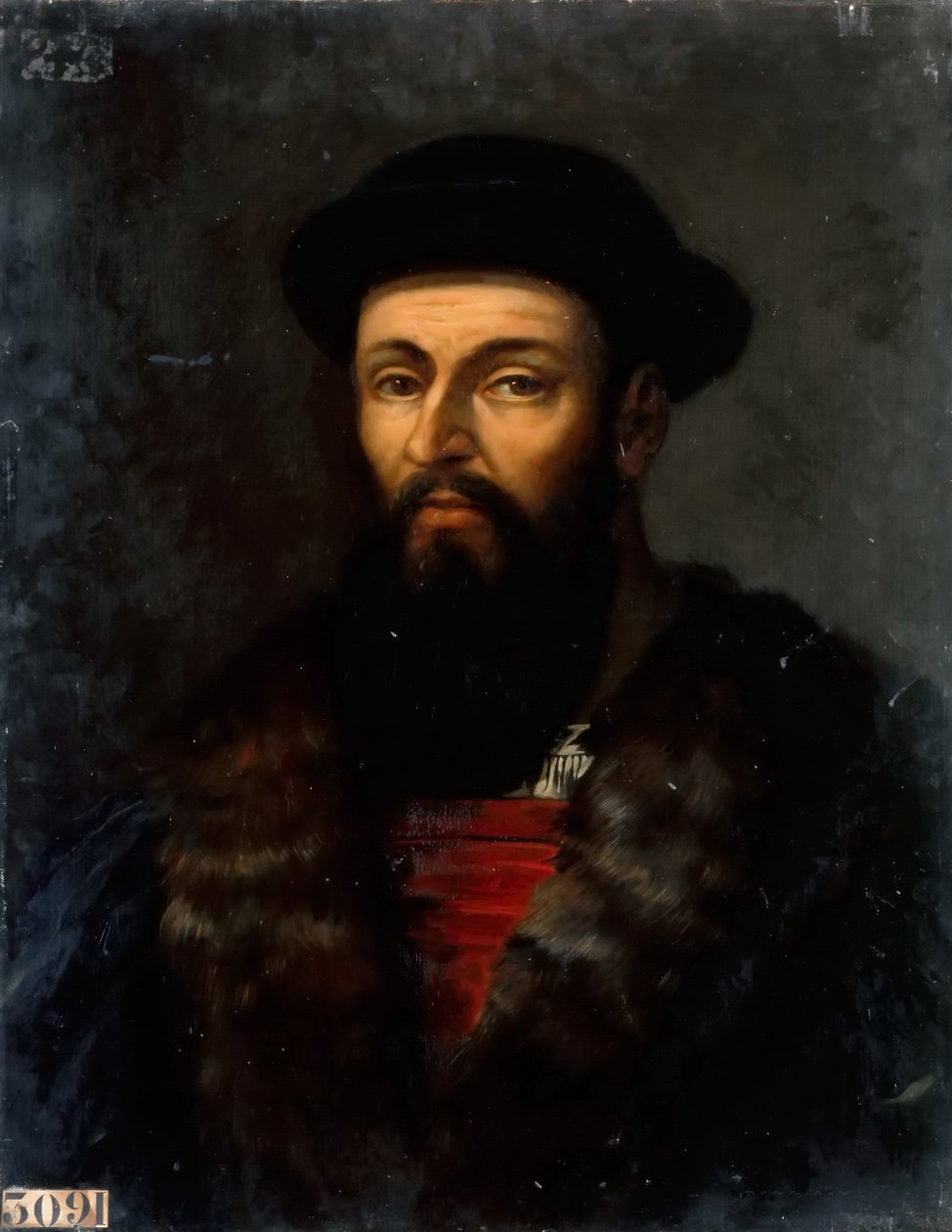 Porträtt av Ferdinand Magellan 1470-1521 av Charles Philippe Lariviere