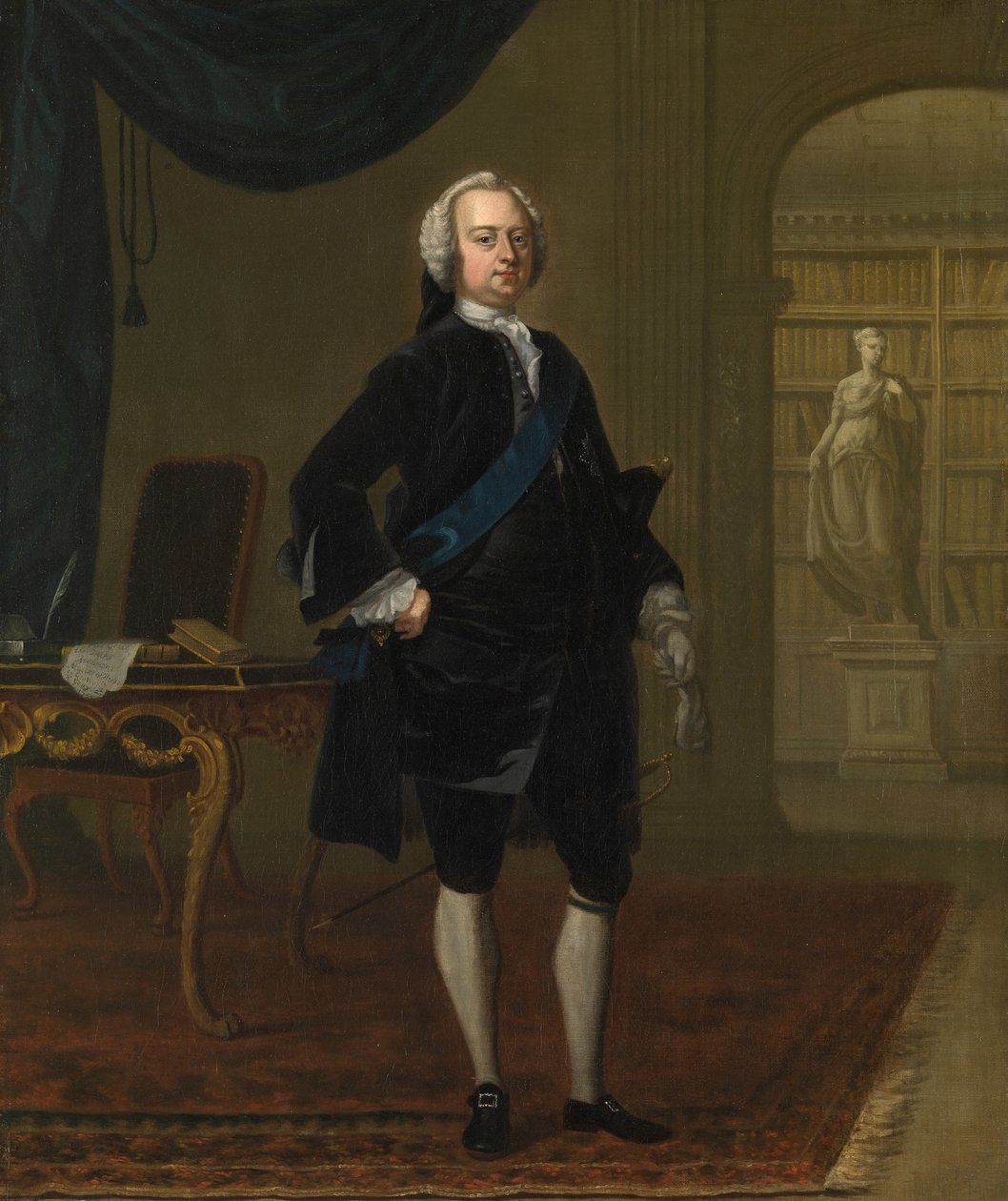 Charles, 2nd Duke of Richmond, Lennox and Aubigny, c.1730 (olja på duk) av Charles Philips