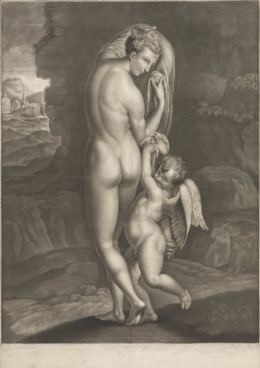 Venus och Amor av Charles Phillips