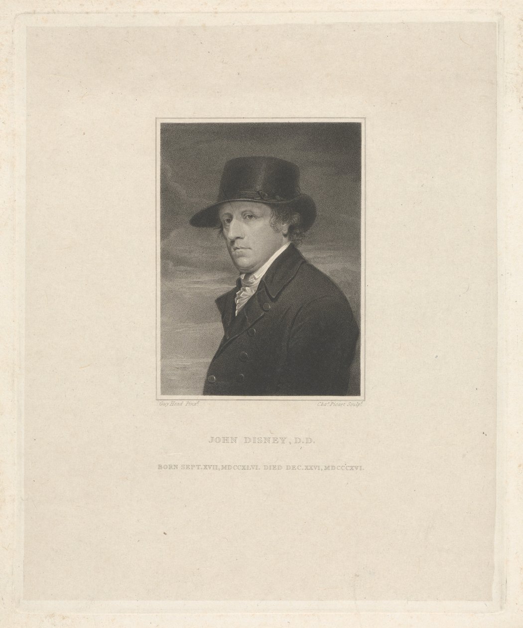 John Disney D.D., född 17 september 1746, död 26 december 1816 av Charles Picart
