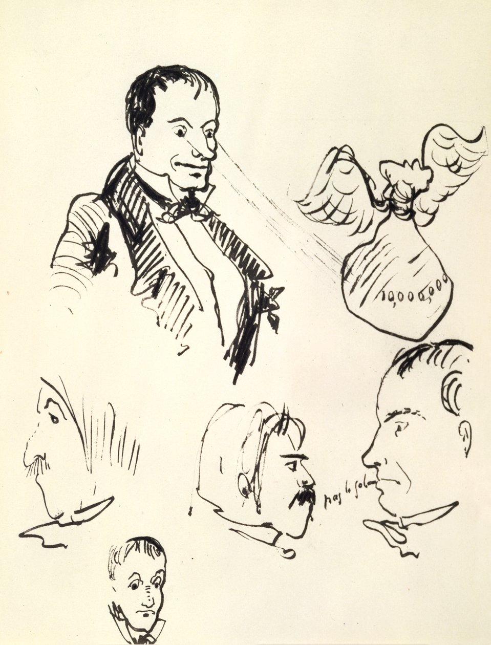 Självporträtt, c1850-1867 av Charles Pierre Baudelaire