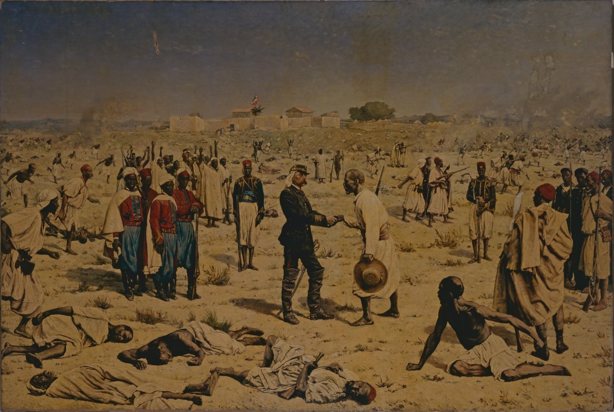 Medinas överlämnande till Senegal den 18 juli 1857 av Charles Porion