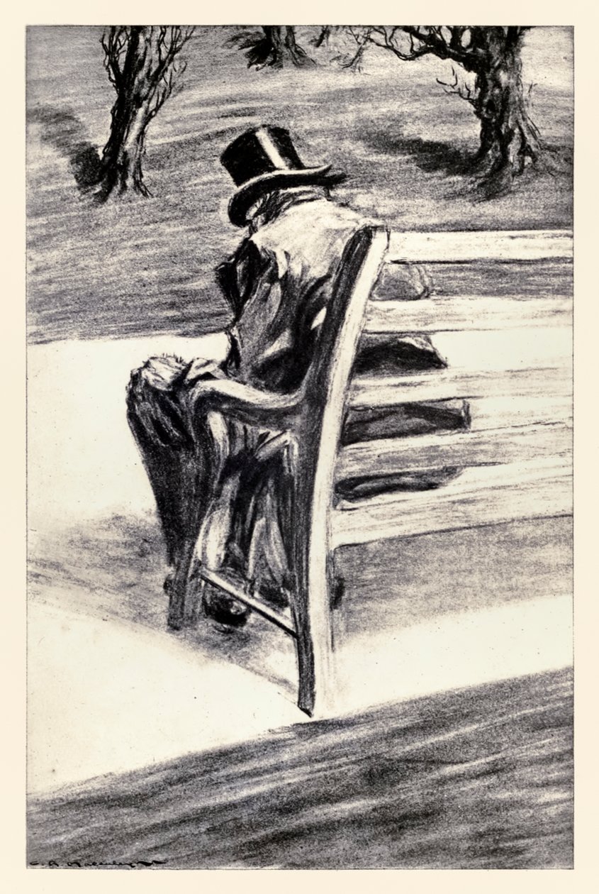 Jag var ännu en gång Edward Hyde" från "Strange Case of Dr Jekyll and Mr Hyde" av Robert Louis Stevenson av Charles Raymond Macauley