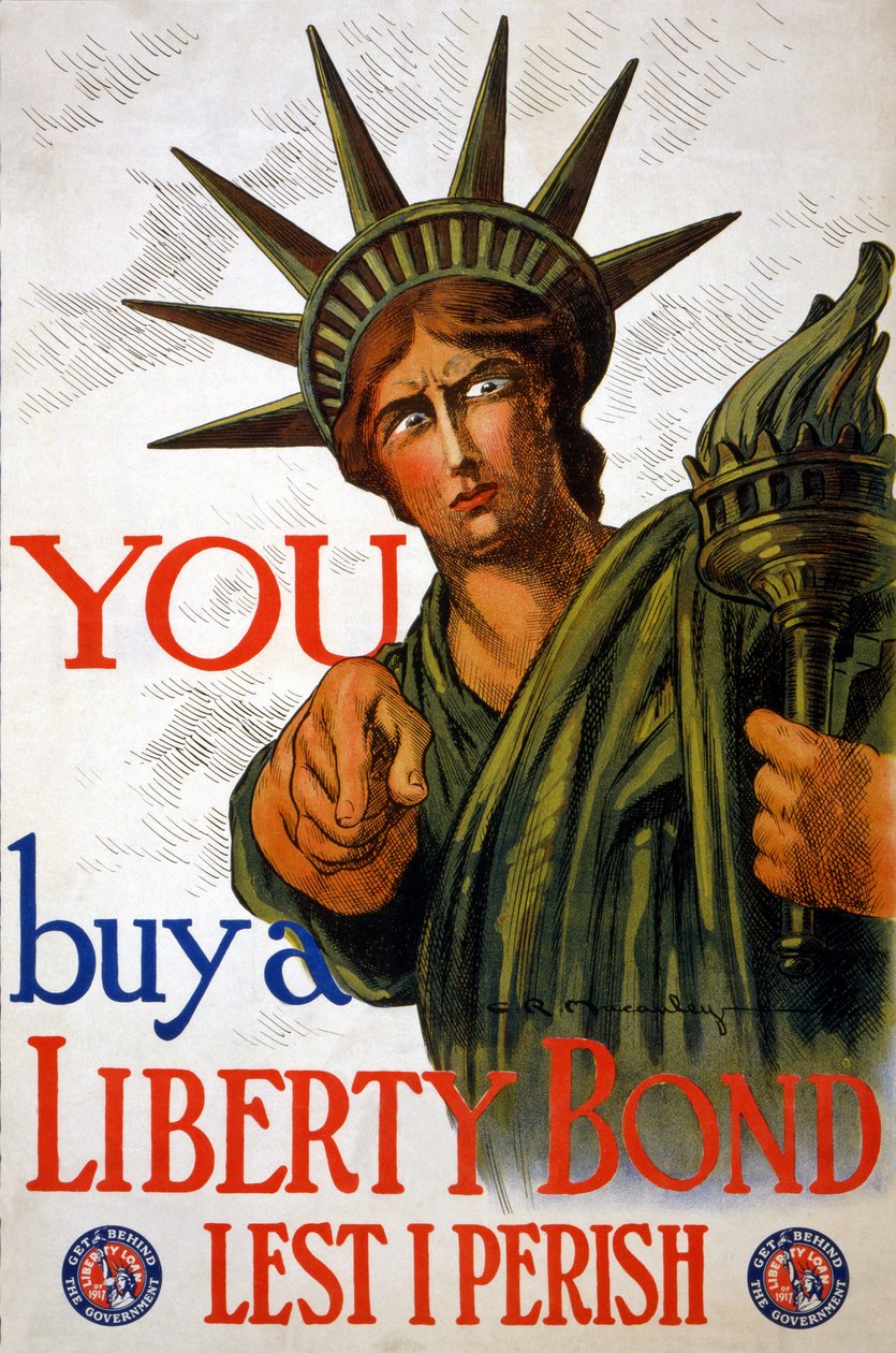 DU köper en Liberty Bond, 1917 av Charles Raymond Macauley