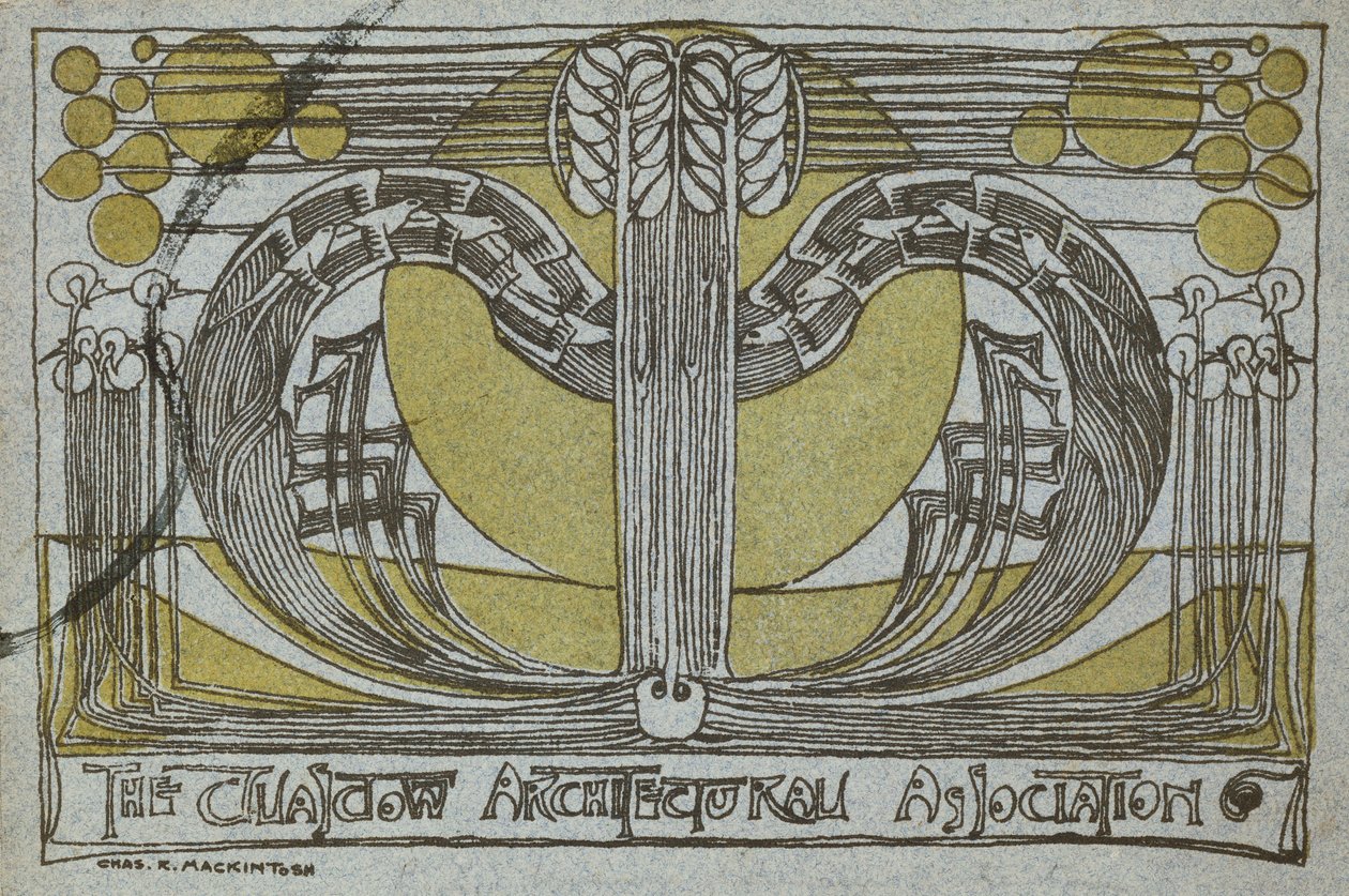 Conversazione Programme, från Glasgow Architectural Association av Charles Rennie Mackintosh