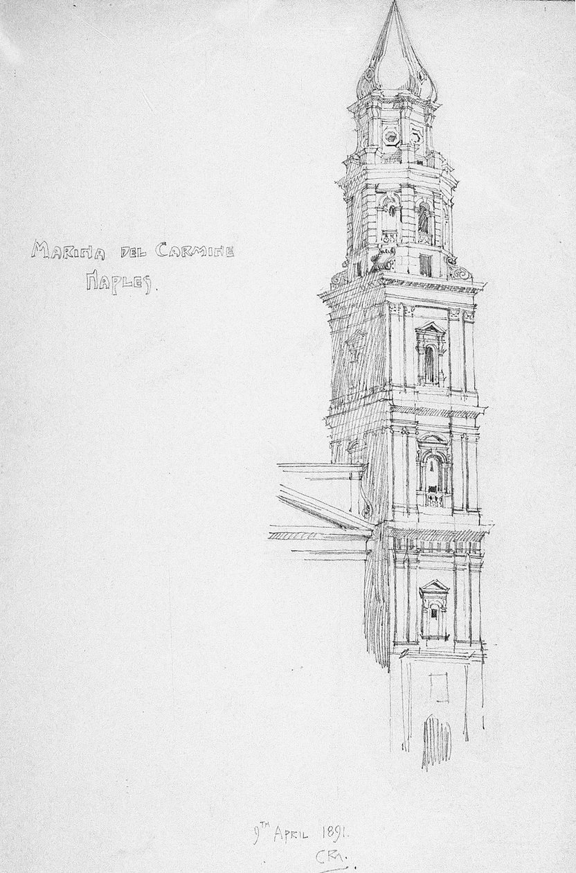 Marian del Carmine, Neapel av Charles Rennie Mackintosh