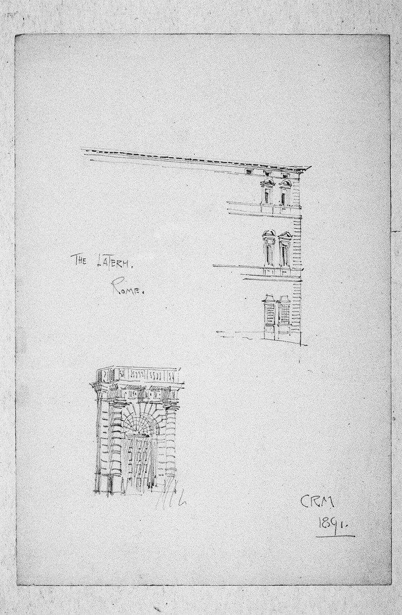 Lateranen, Rom, 1891 av Charles Rennie Mackintosh
