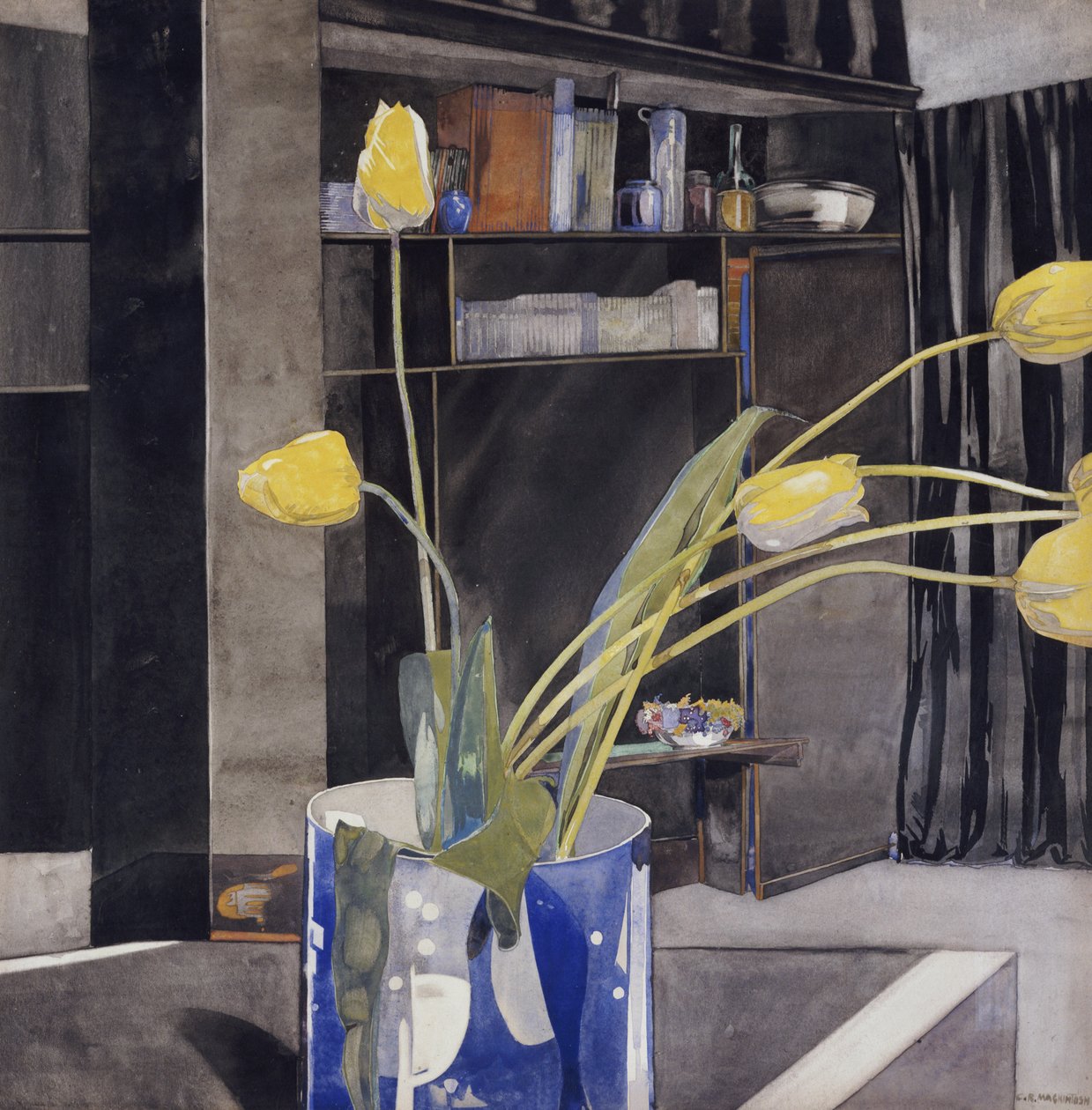 Gula tulpaner, ca 1922-23 av Charles Rennie Mackintosh