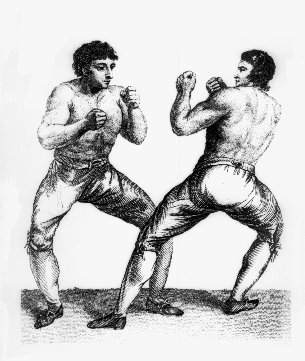 Boxningsmatch mellan Daniel Mendoza och Richard Humphreys, 29 september 1790 av Charles Reuben Ryley