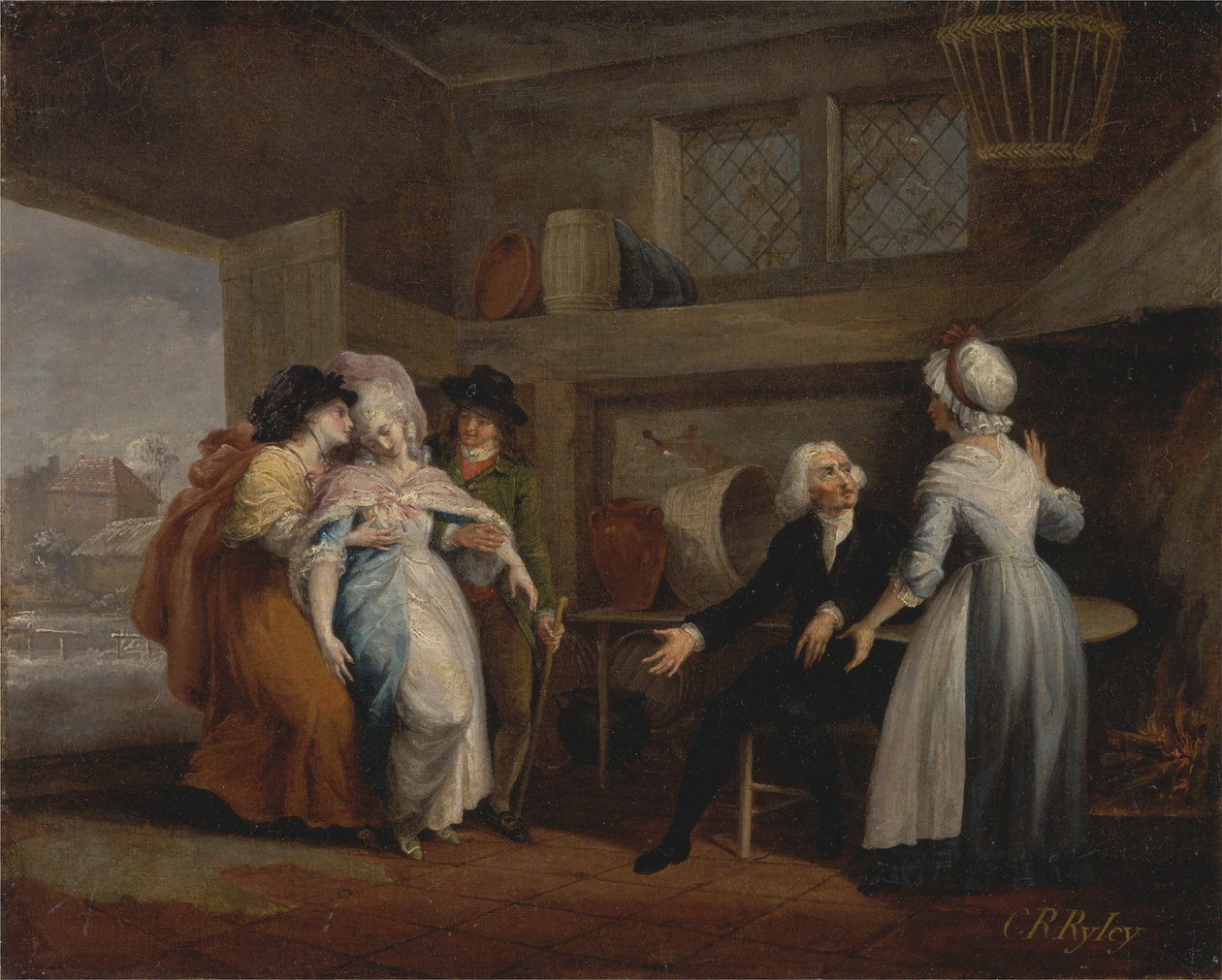 "The Vicar of Wakefield," Vol. II, kap. III: Olivias återkomst av Charles Reuben Ryley