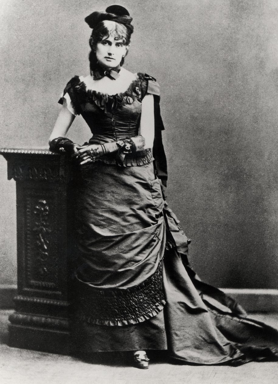 Berthe Morisot (1841-95) (bw foto) av Charles Reutlinger
