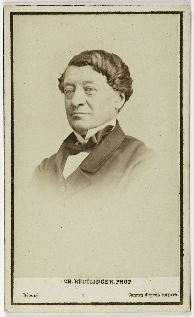 Porträtt av Laborde Léon, diplomat, arkeolog och curator vid Louvren, ca 1860-90 (foto) av Charles Reutlinger
