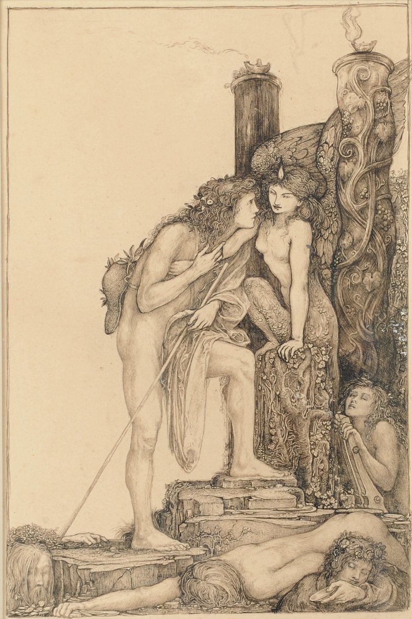 Oidipus och sfinxen av Charles Ricketts
