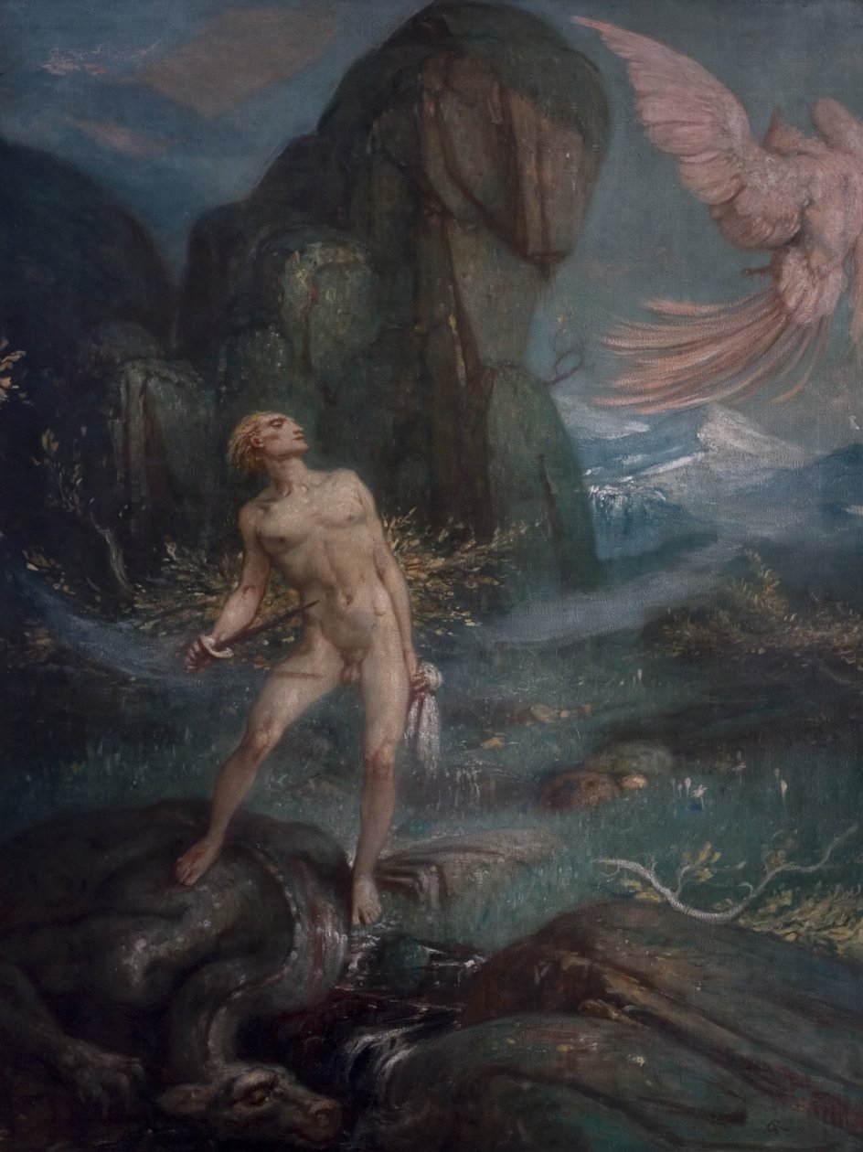 Siegfried och den magiska fågeln, ca 1930 av Charles Ricketts