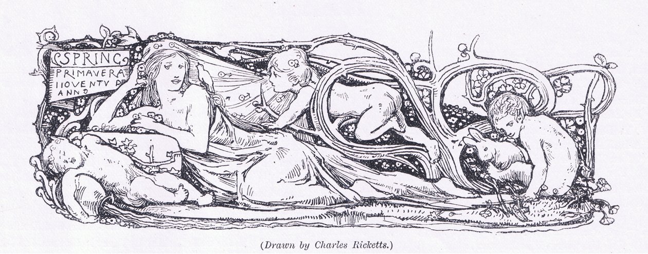 Spring, från The Magazine of Art 1893, Cassell and Company, 1893 av Charles Ricketts