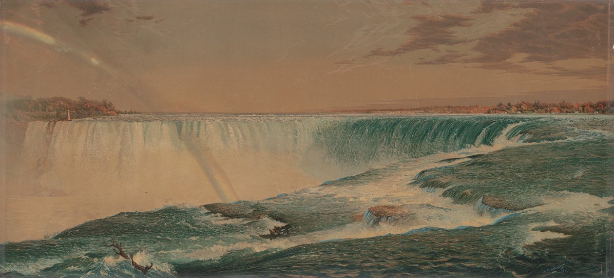 The Great Fall, Niagara av Charles Risdon, after Frederick Edwin Church