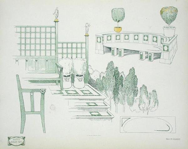 Detaljer om sittplatser och terrasser, från tidigt 1900-tal, från 