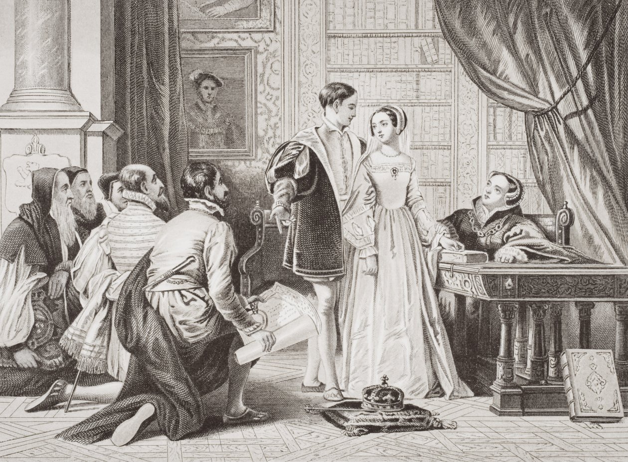 Lady Jane Greys ovilja att acceptera kronan, Sion House, 8 juli 1553, från 