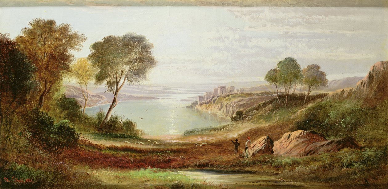 Morgon, Chepstow Castle, Monmouthshire av Charles Robert Leslie