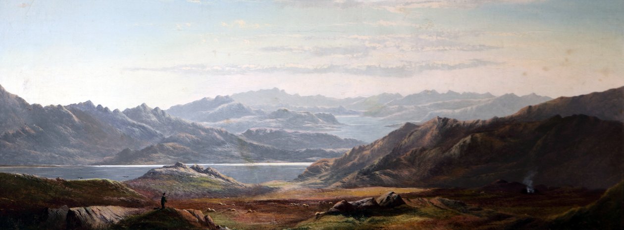 Mountain Scene, Wales (?) av Charles Robert Leslie