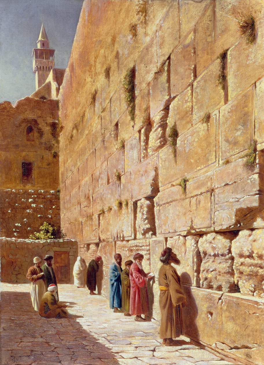 Vid klagomuren, 1873 av Charles Robertson
