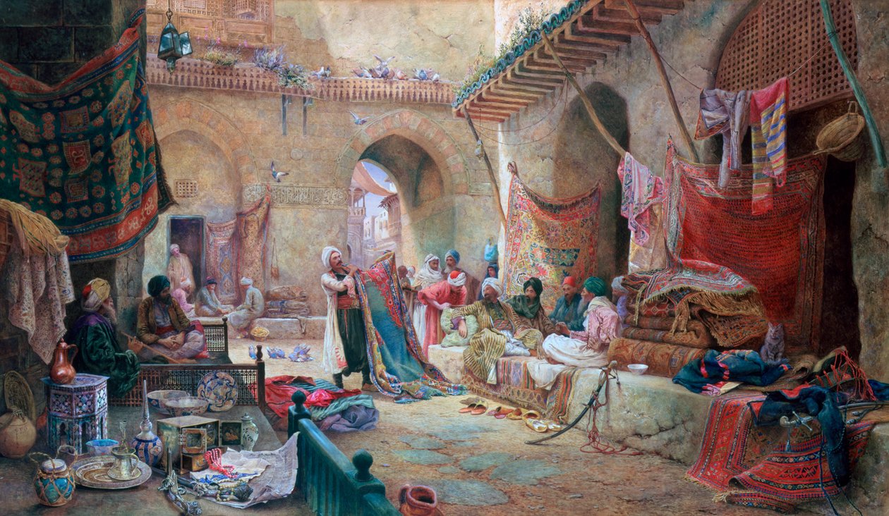 Mattbasaren, Kairo, 1887 av Charles Robertson
