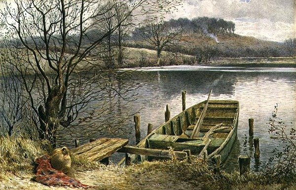 Flodfärjan (akvarell och gouache) av Charles Robertson