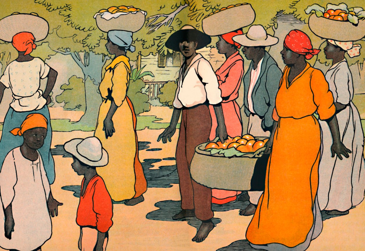 Går till marknaden, 1912 av Charles Robinson