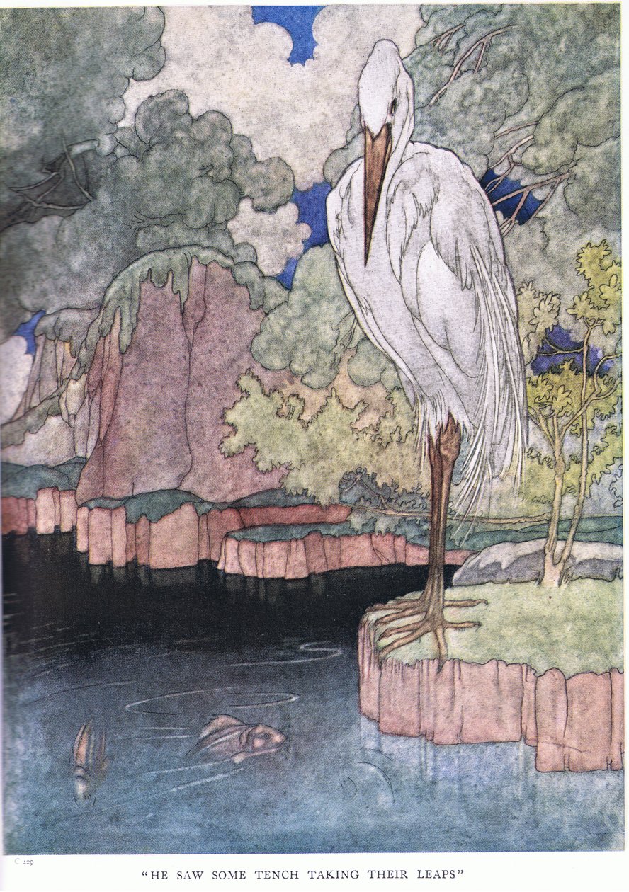 Han såg några Tench ta sina språng, 1930-talet av Charles Robinson
