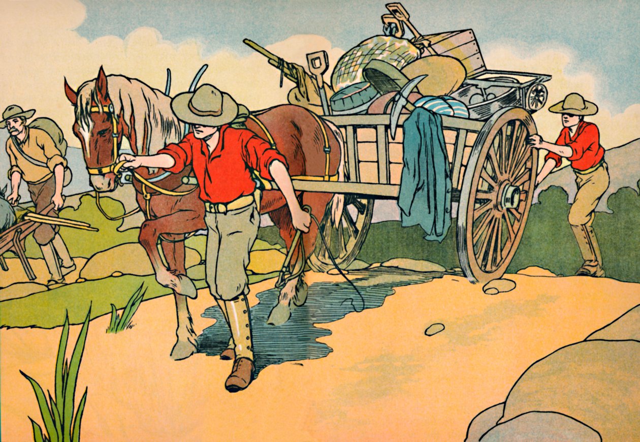 Iväg till guldfälten, 1912 av Charles Robinson