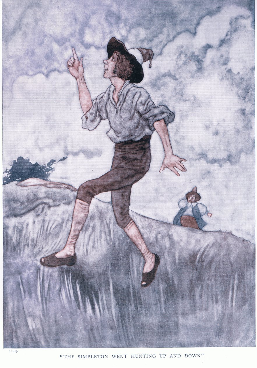 Simplingen gick på jakt upp och ner, 1930-talet av Charles Robinson