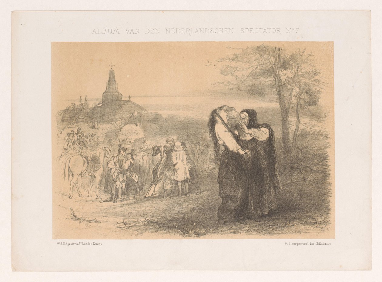 Leonoor i förtvivlan Album of the Dutch Spectator No 7 (titel på objekt) av Charles Rochussen